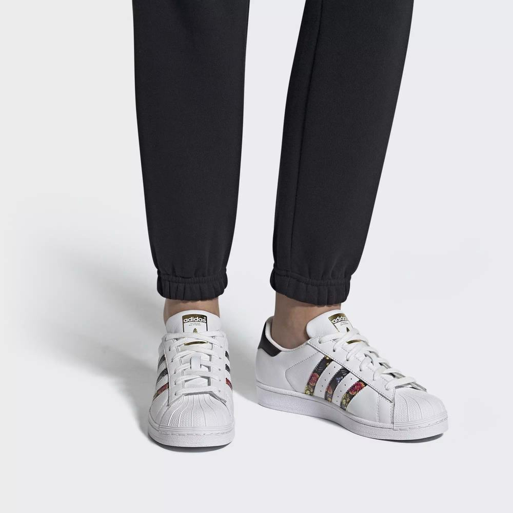 Adidas Superstar Tenis Blancos Para Mujer (MX-24594)
